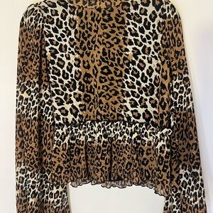 Buffalo David Bitton Animal Print Blouse